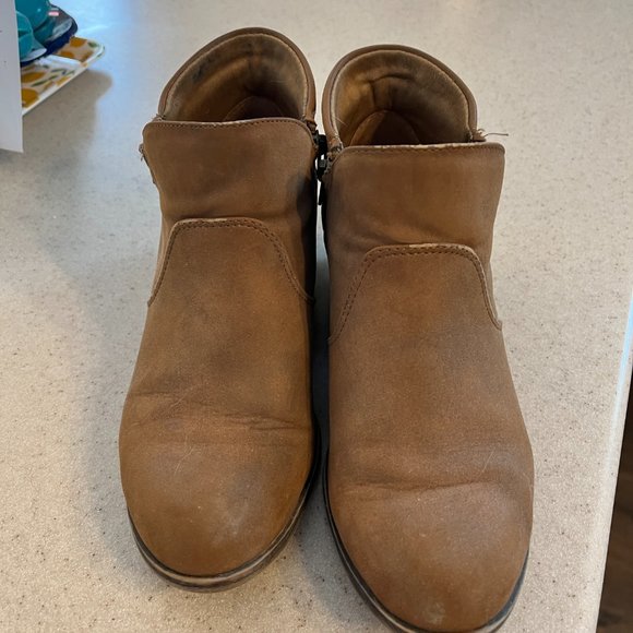 Tan Side-Zip Booties - Picture 2 of 2